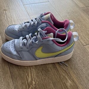 Nike Kids' Gray and Yellow Sneakers